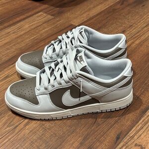 Nike Gray and Brown Low-Top Sneakers